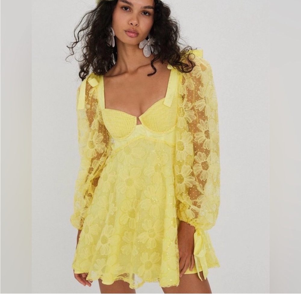 NWOT For Love & Lemons Kiersten Mini Dress
